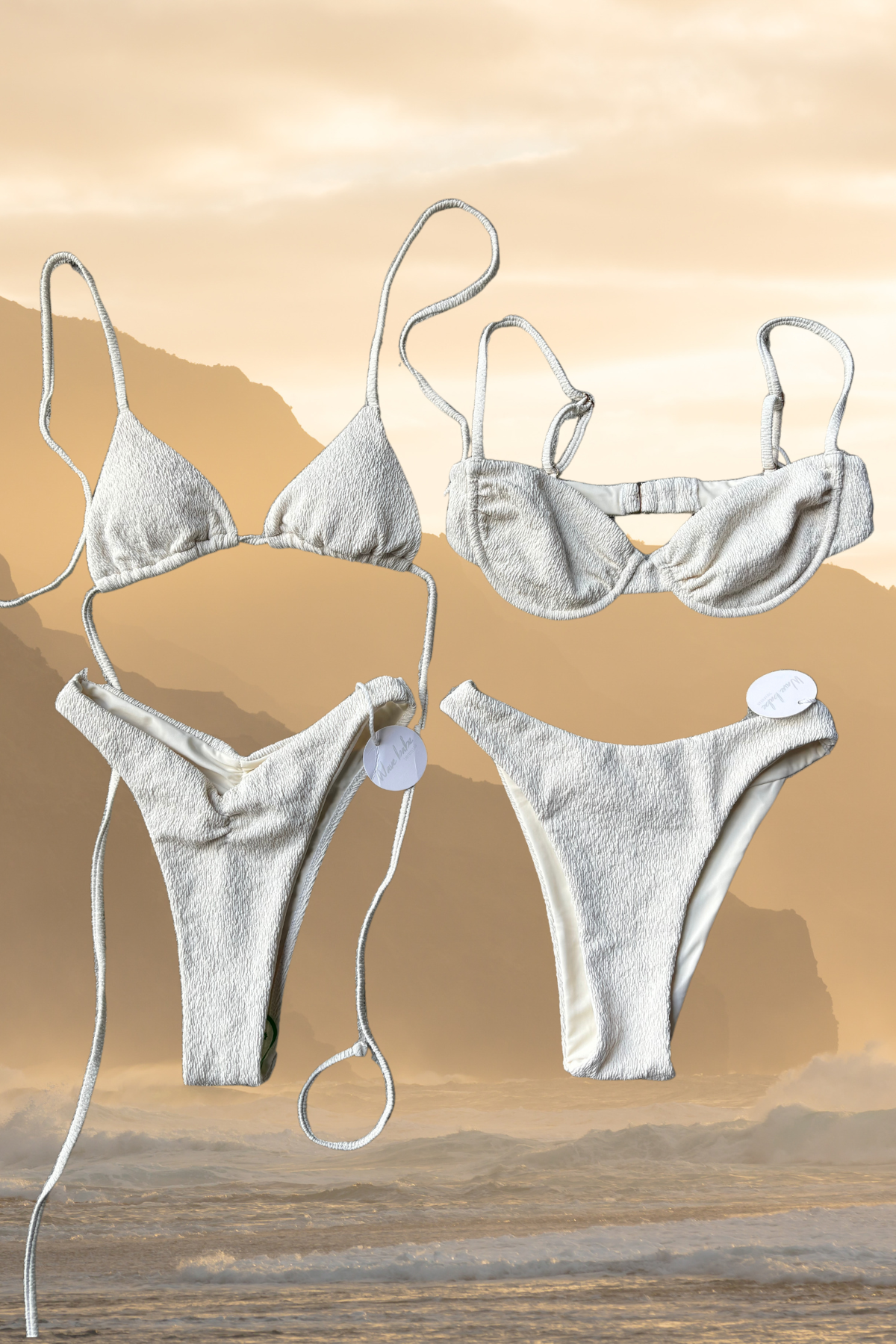 Gia Halter Top | Shell Crinkle