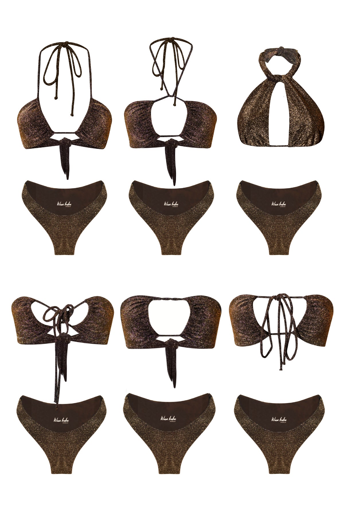 Escape Wrap Top | Mocha Shimmer