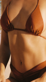 Gia Halter Top | Bronze Luxe