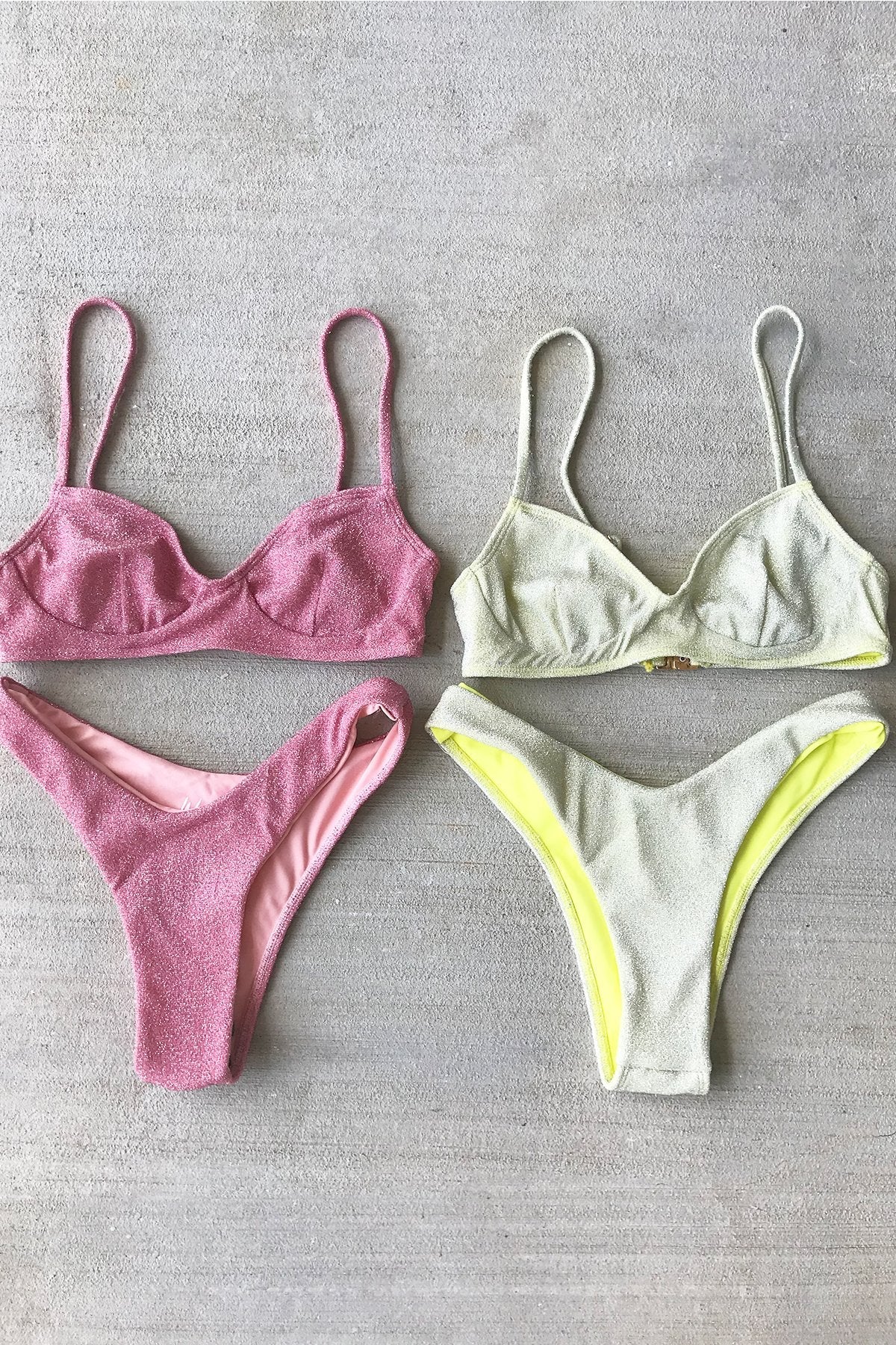 Bold Pear Shimmer Bottom - Wave Babe Swimwear - Swimwear