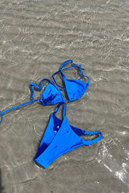 Pearle Bottom | Paris Blue - Wave Babe Swimwear - Swimwear